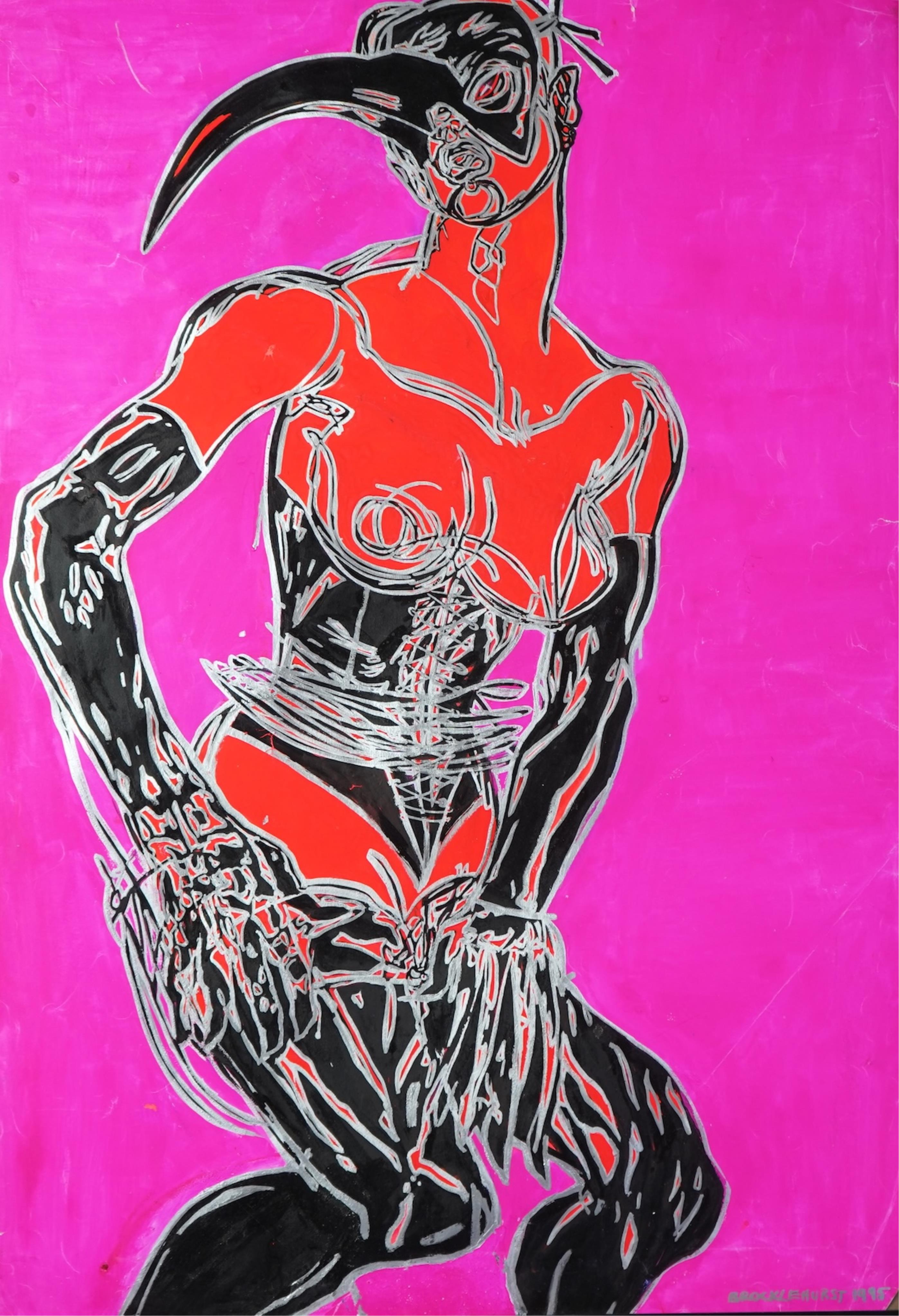 Jo Brocklehurst, 1935-2006, Portrait of a Fetish Dancer
